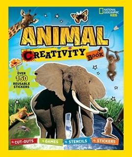 National Geographic Kids Animal Creativity Book Cut-outs Games Stencils Stickers