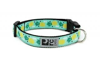 RC Pets 3/4 Inch Adjustable Dog Clip Collar Small Pineapple Parade