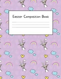 Cute Dogs Pattern Composition Notebook 100 Sheets 200 Pages 8.5 x 11 inches Line