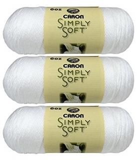 3-Pack H97003-9701-White - Caron Bulk Buy Caron Simply Soft Yarn Solids 3-Pack W