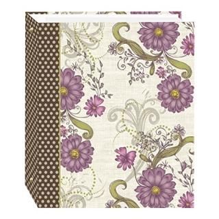 Berry Blossoms - Magnetic Self-Stick 3-Ring Photo Album 100 Pages 50 Sheets Berr