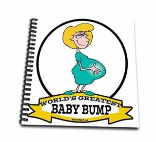 12x12 memory book - 3dRose db_102945_2 Funny Worlds Greatest Baby Bump Women Pre