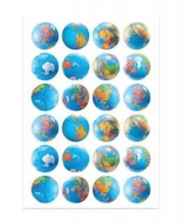 Hygloss Products HYX18751 Globes Stickers