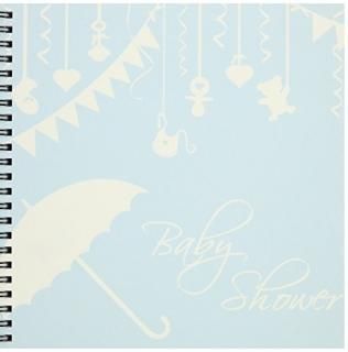 8x8 drawing book - InspirationzStore Occasions - Light blue Baby Shower - blue f