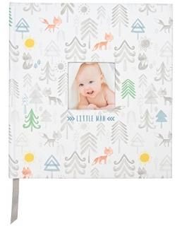 C.R. Gibson Little Man Perfect-Bound Memory Book for Newborn and Baby Boys 9.5 x