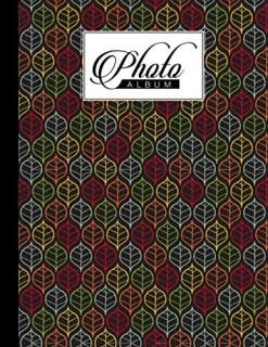 Photo Album Colorful Leaf Photo Album Large Photo Albums with Writing Space Memo