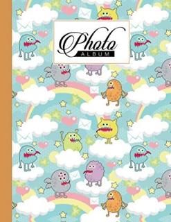 Photo Album Cute Monsters Photo Album Large Photo Albums with Writing Space Memo