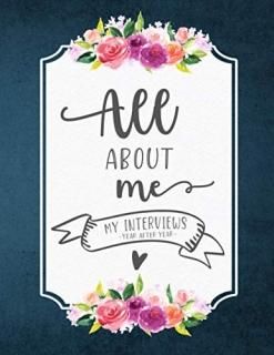 All About Me My Interviews Year after Year. Sweet memory book of your daughter f