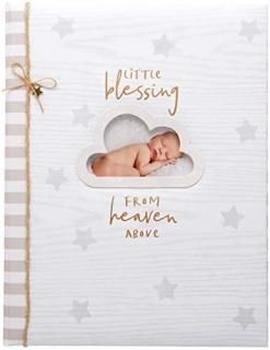 C.R. Gibson Little Blessing Baby Memory Book for Newborns 64 pgs 8 3/4 x 11 1/4