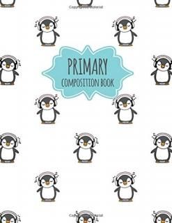 Primary Composition Book Cute Penguin Pattern - Primary Composition Book K-2 Kin