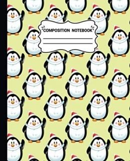 Composition Notebook Cute Awesome Penguin Pattern Composition Notebook For Girls