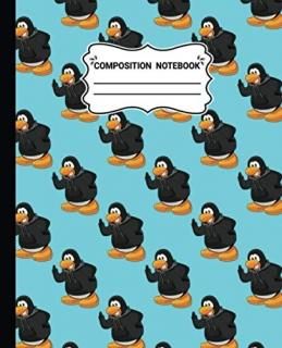 Composition Notebook Cute Awesome Penguin Pattern Composition Notebook gift for 
