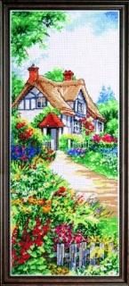 Thatched Cottage Counted Cross Stitch Kit-8X20 14 Count
