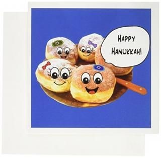 InspirationzStore Judaica??֥롼塼Happy Hannukah Cartoon Jewish Donuts??For Chan