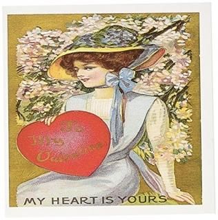 BLN VictorianХ󥿥󥫡ʣ??Victorian Woman with Flowers to My Valentine My Heart