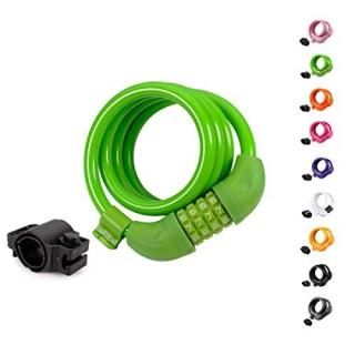 Titanker Bike Lock 4 Feet Security Resettable Combination Coiling Bike Cable Loc