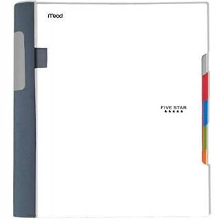 White - Five Star Advance Spiral Notebook 5 Subject College Ruled White 73154