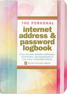 Watercolor Sunset Internet Address & Password Logbook