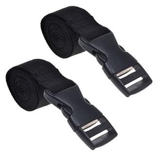 COSMOS Pack of 2 Black Color Mattress Backpack Sleeping Bag Straps for Outdoor A