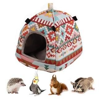 Hamster Tent Bed Winter Warm Hammock Sleeping Bed for Gerbil Rat Sugar Glider Sq