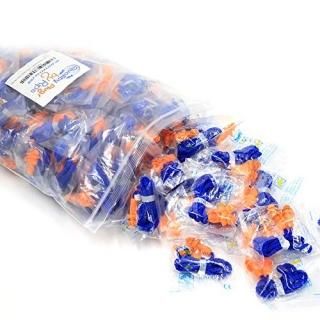 100 Pairs Individually Wrapped Non Toxic Soft Silicone Corded Ear Plugs Reusable