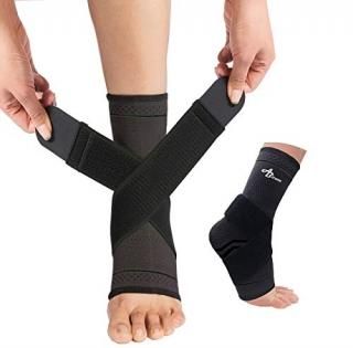 JUPITER Foot Sleeve Pair with Compression Wrap Ankle Brace For Arch Ankle Suppor