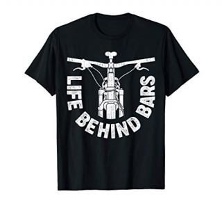 Life Behind Bars Mountain Biking Vintage Bicycle Bike Gifts T-Shirt