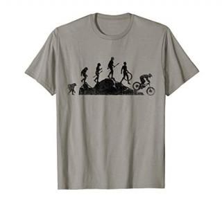 Mountain Biking Evolution Vintage Bicycle Sport Bike Rider T-Shirt