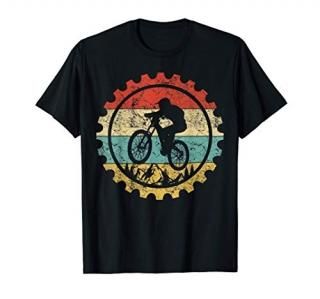 Mountain Biking Gear Retro Vintage Bicycle Bike Rider Gifts T-Shirt