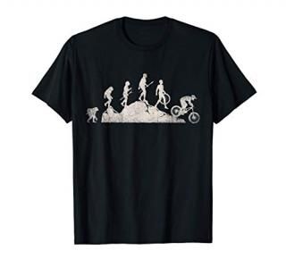 Mountain Biking Evolution Vintage Bicycle Sport Bike Rider T-Shirt