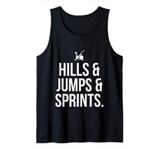 Indoor Cycling Class Hills Jumps Sprints Womens Bike Workout Tank Top