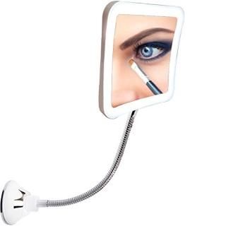 SunplusTrade Led 7X Magnifying Makeup Mirror Lighted Vanity Bathroom Square Mirr