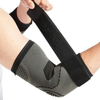 Elbow Brace with Strap for Tendonitis 2 Pack Tennis Elbow Compression Sleeves Go