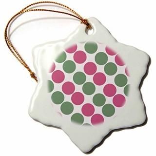 3dRose orn_17421_1 ԥ󥯤ȥ꡼ο  η뾽 ʥ 3