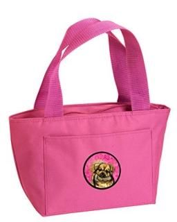 Caroline's Treasures LH9394PK-8808 Pink Tibetan Spaniel Lunch Bag or Doggie Bag 