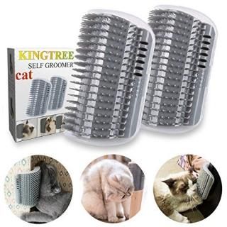 Kingtree Cat Self Groomer 2 Pack Cats Corner Groomers Soft Wall Corner Massage C