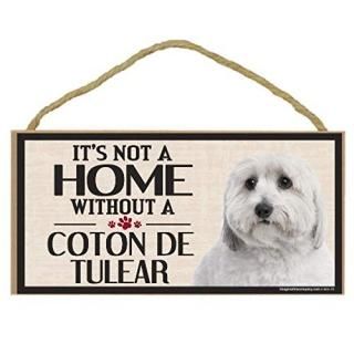 Imagine This Wood Sign for Coton De Tulear Dog Breeds by Imagine This