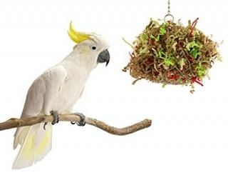 Sweet Feet and Beak Super Shredder Ball - Bird Cage Accessories to Keep Your Bir