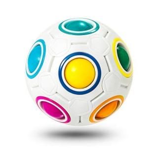Vdealen Magic Rainbow Puzzle Ball Speed Cube Ball Fun Stress Reliever Magic Ball