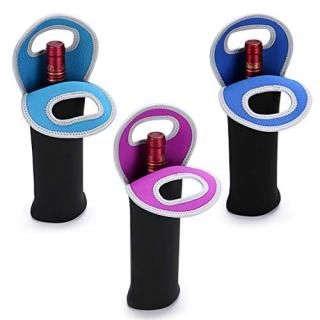 Hipiwe Wine Carrier Tote Bag Portable Wine bottle Tote Holders Insulated Neopren