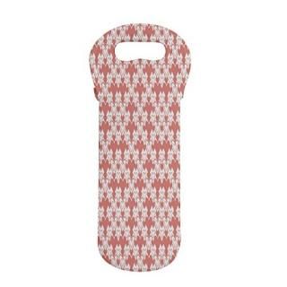 Ambesonne Romantic Wine Bottle Carrier Valentine's Day Expression Heart Love Sto