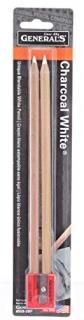 2-pack - White 4 Total - 2-Pack - General Pencil 5582BP Charcoal White Pencils 2