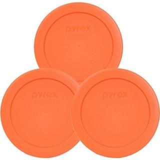 Pyrex Orange 2 Cup 4.5 Round Storage Cover #7200-PC for Glass Bowls - by Pyrex