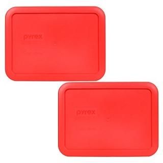 Pyrex 7210-PC Rectangle Red 3 Cup Storage Lid for Glass Dish 2 Red by Pyrex