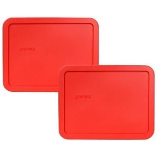 Pyrex 7211-PC Red 6 Cup Rectangular Plastic Lid by Pyrex