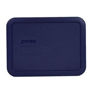 Pyrex 7210-PC Rectangle Dark Blue 3 Cup Storage Lid for Glass Dish 4 Dark Blue b