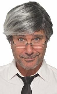 Geppetto Wig and Moustache - Grey ڥåȥåȥҥ-졼ϥ󥵥One Size