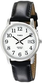 Timex Men's T2H281 Easy Reader 35mm Black Leather Strap Watch