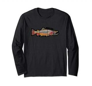 Rainbow Cutthroat Brown Brook Trout LS Shirt Derek DeYoung