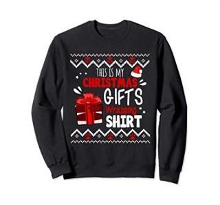 This Is My Christmas Gifts Wrapping Present Family Mom Dad Sweatshirt